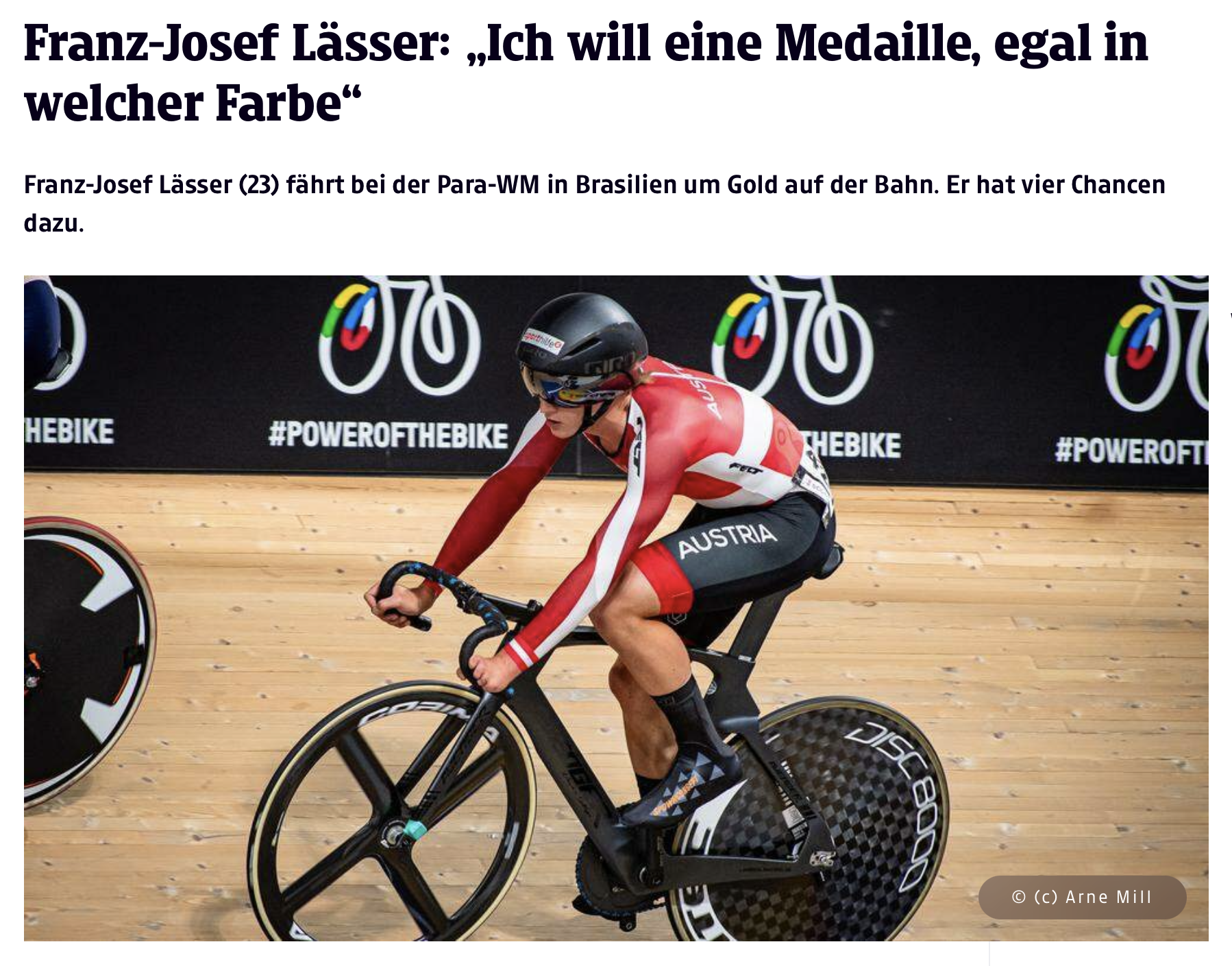 Artikel: Franz-Josef Lässer: „Ich will eine Medaille, egal in welcher Farbe“